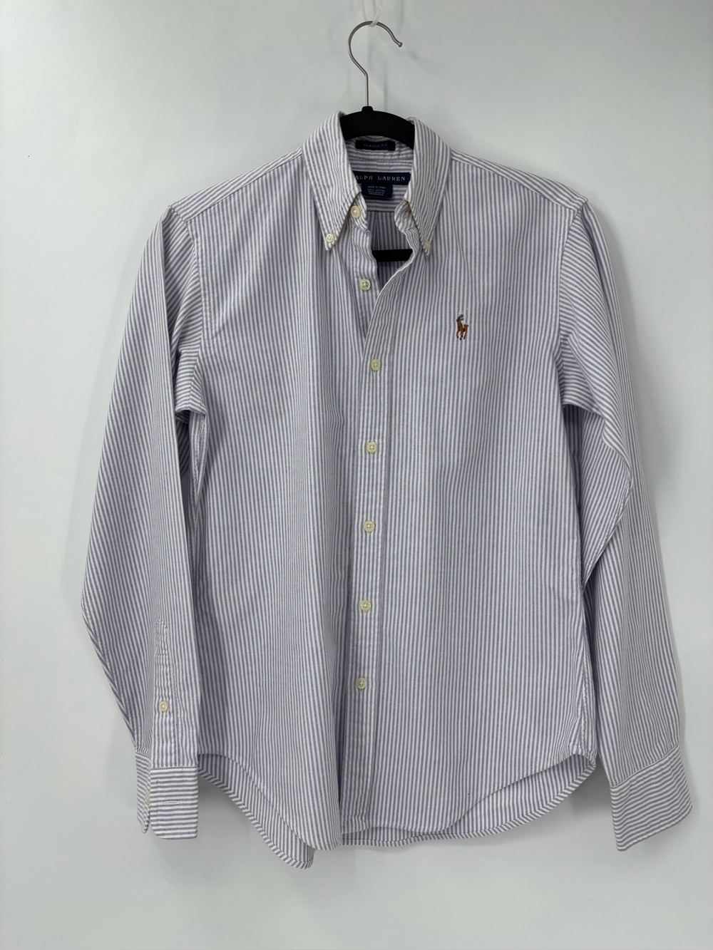(G582) Ralph Lauren Purple Stripe Shirt